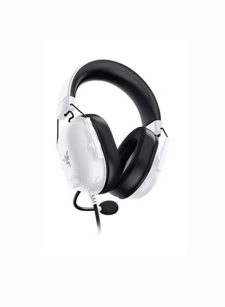 RAZER BlackShark V2 X Gaming Headset: 7.1 Surround Sound, 50mm Drivers, Memory Foam Cushion, for PC, PS4, PS5, Switch, Xbox One, Xbox Series X|S, Mobile, 3.5mm Audio Jack, Classic White - Image 2